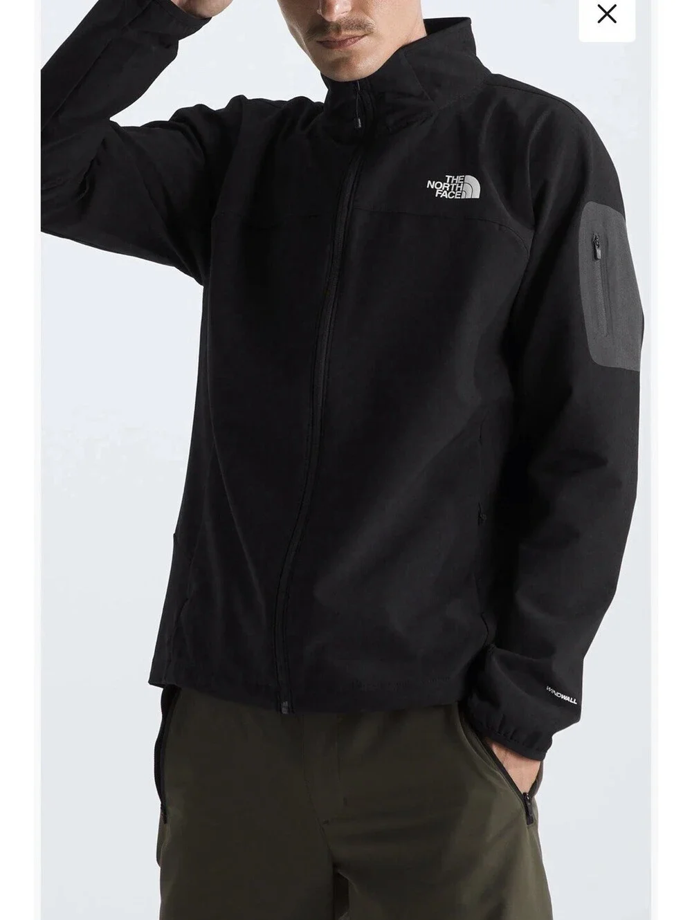 New The North Face Tek Approach Water Repellent Jacket In Black Size S $160